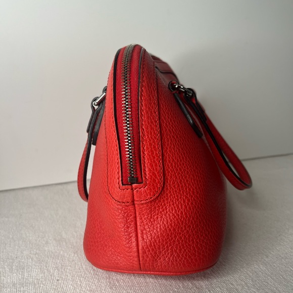Gucci Red Leather Mini Dome Bag - Picture 6 of 11